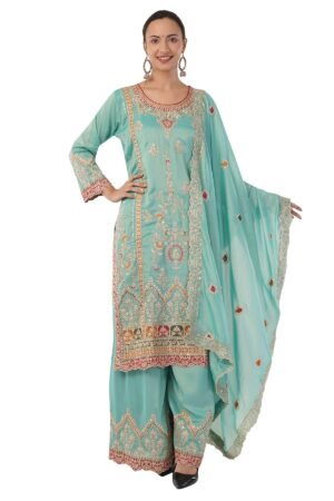 Women Forever Fully Embroidered Heavy Sharara set with dupatta