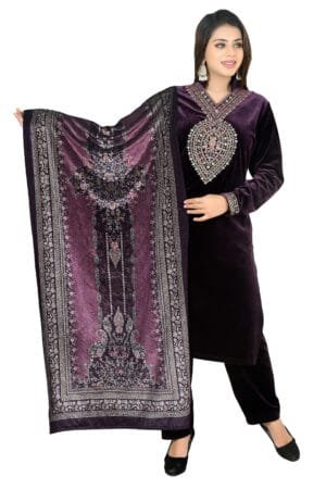 Heavy Velvet Suit With Dupatta