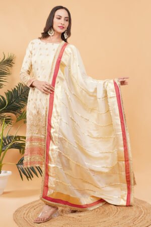 Women Forever Embellished Heavy Suit Set With Dupatta